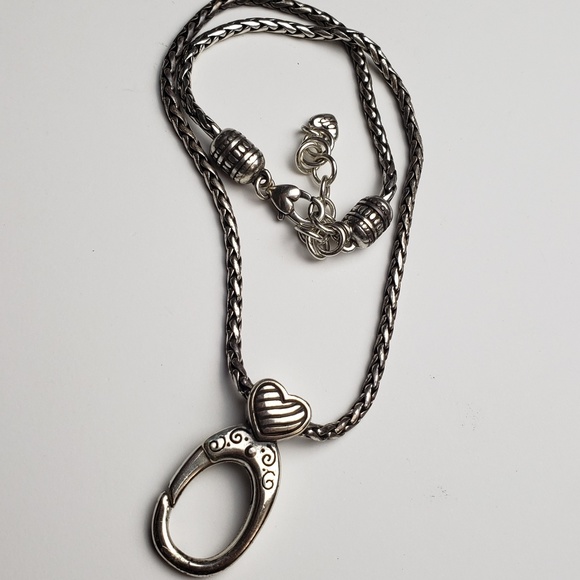 Brighton Jewelry Brighton Charm Clasp Necklace Sterling Silver